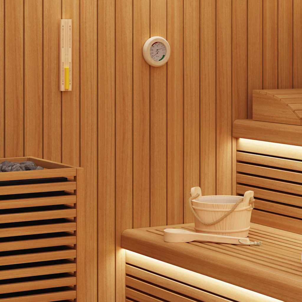Set di Accessori per Sauna 4 pcs Marrone