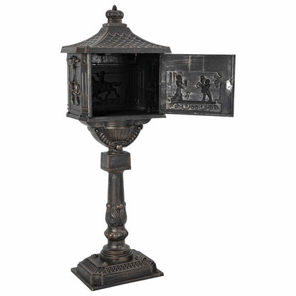 Cassetta Postale Verticale Bronzo 42,5 x 29,5 x 117 cm