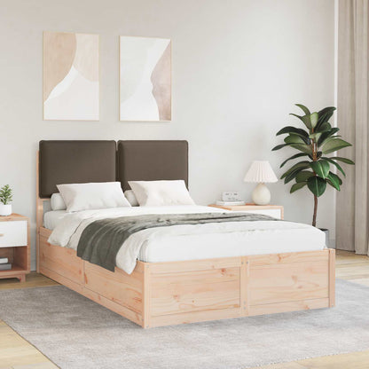 Letto con Testiera Rivestita Talpa 120 x 200 cm Pino massello
