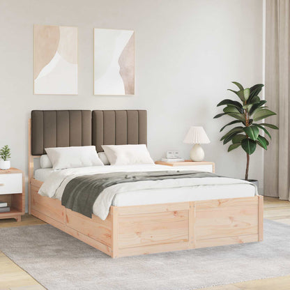 Letto con Testiera Rivestita Talpa 120 x 190 cm Pino massello