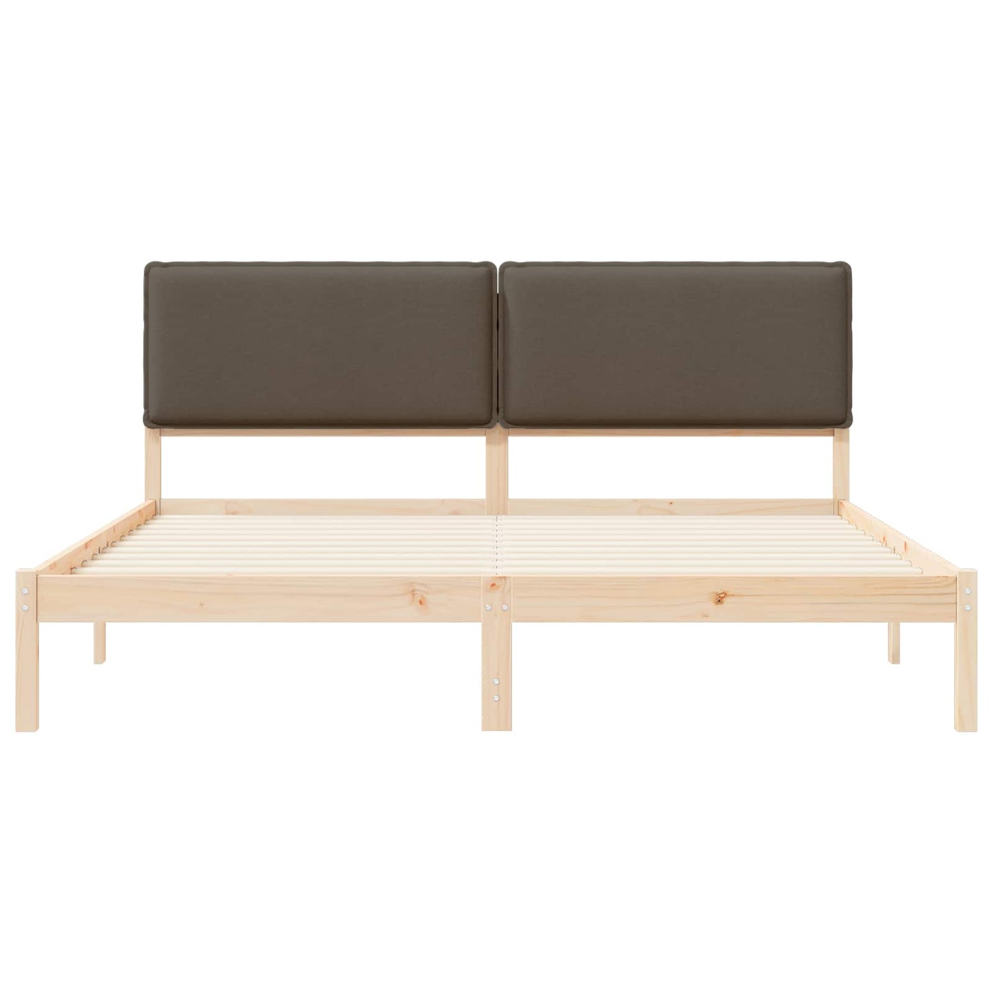 Letto con Testiera Rivestita Talpa 200 x 200 cm Pino massello