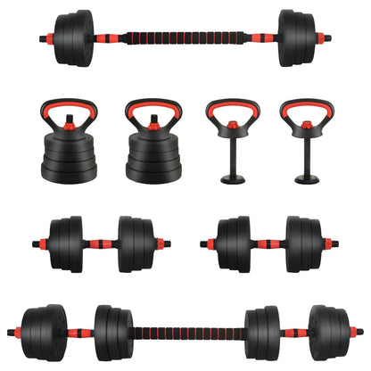Set Manubri, Bilanciere e Kettlebell 4-in-1 20kg 20kg