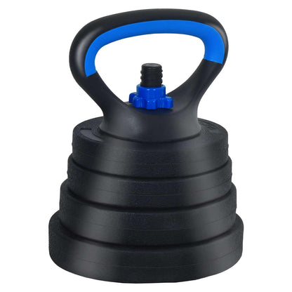 Set Manubri e Bilanciere 2-in-1 30kg Nero e Blu