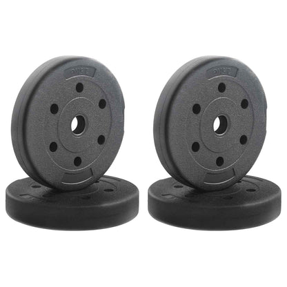 Dischi da Pesi 10 kg 4 pcs Nero Ã˜ 21,5 x 3,8 cm