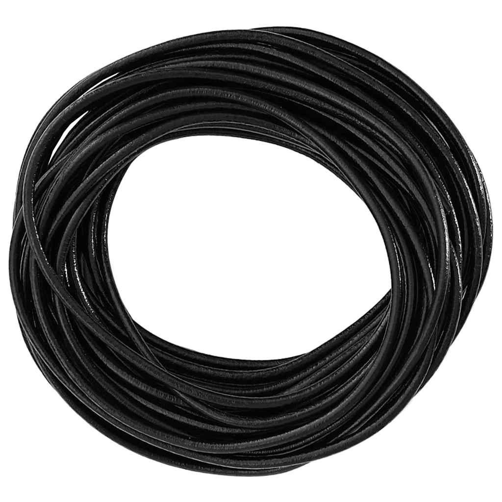 Cordino in Pelle Nero Ã˜3 mm x 5 m Pelle