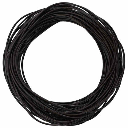 Cordino in Pelle Marrone Scuro Ã˜1 mm x 10 m Pelle