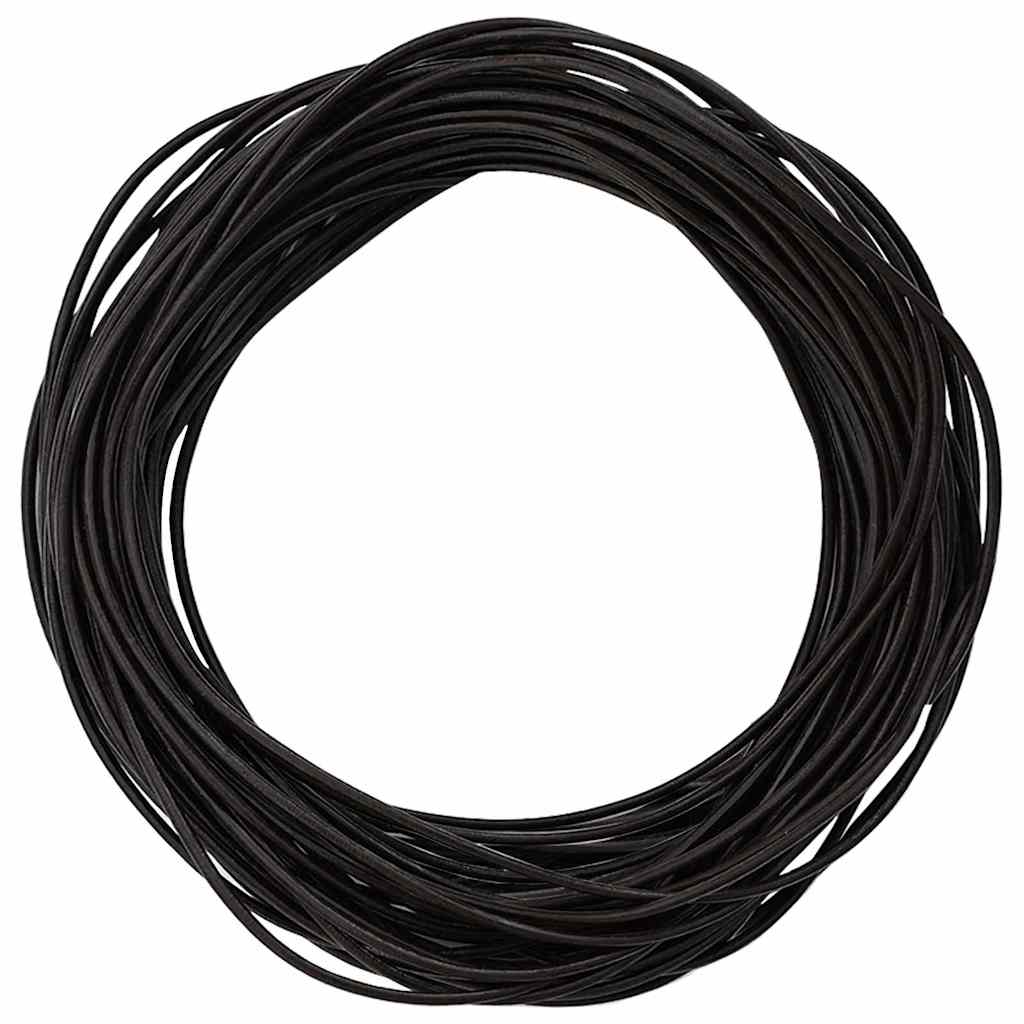 Cordino in Pelle Marrone Scuro Ã˜1,5 mm x 10 m Pelle