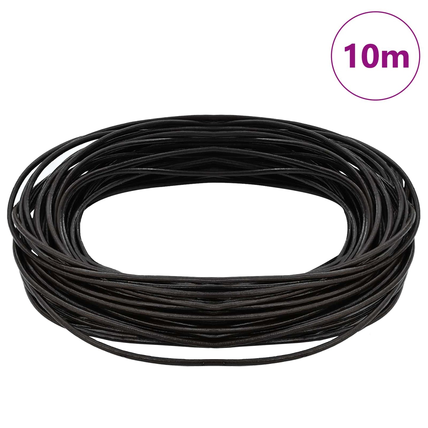 Cordino in Pelle Marrone Scuro Ã˜1,5 mm x 10 m Pelle