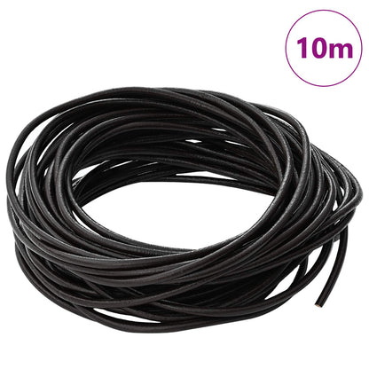 Cordino in Pelle Marrone Scuro Ã˜2,5 mm x 10 m Pelle