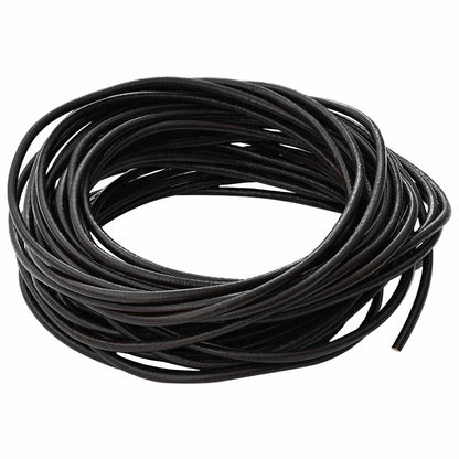 Cordino in Pelle Marrone Scuro Ã˜3 mm x 10 m Pelle