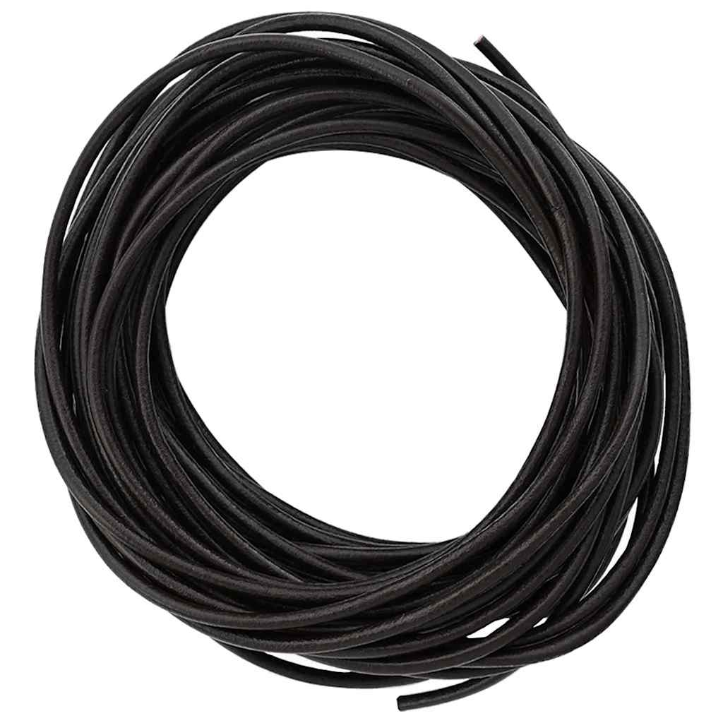 Cordino in Pelle Marrone Scuro Ã˜3 mm x 10 m Pelle