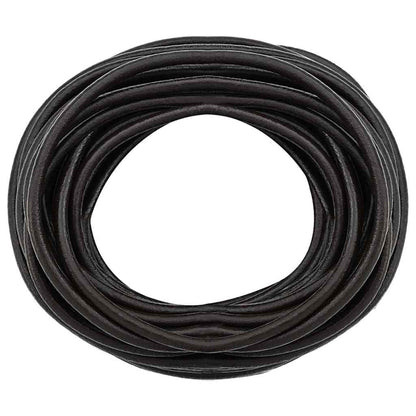 Cordino in Pelle Marrone Scuro Ã˜5 mm x 5 m Pelle