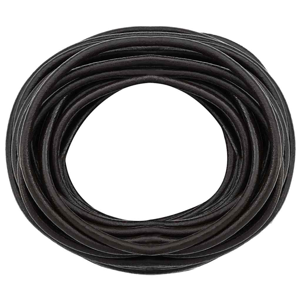 Cordino in Pelle Marrone Scuro Ã˜5 mm x 50 m Pelle