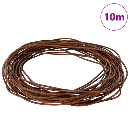 Cordino in Pelle Marrone Chiaro Ã˜1,5 mm x 10 m Pelle