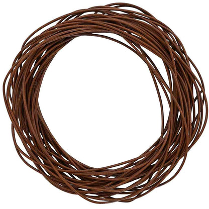 Cordino in Pelle Marrone Chiaro Ã˜2,5 mm x 5 m Pelle