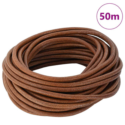 Cordino in Pelle Marrone Chiaro Ã˜5 mm x 50 m Pelle