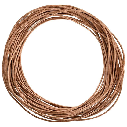 Cordino in Pelle Marrone Ã˜1,5 mm x 5 m Pelle