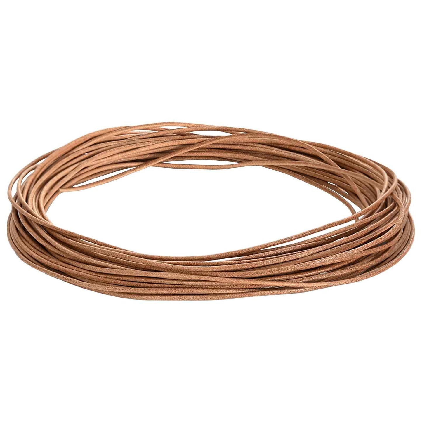 Cordino in Pelle Marrone Ã˜2 mm x 50 m Pelle