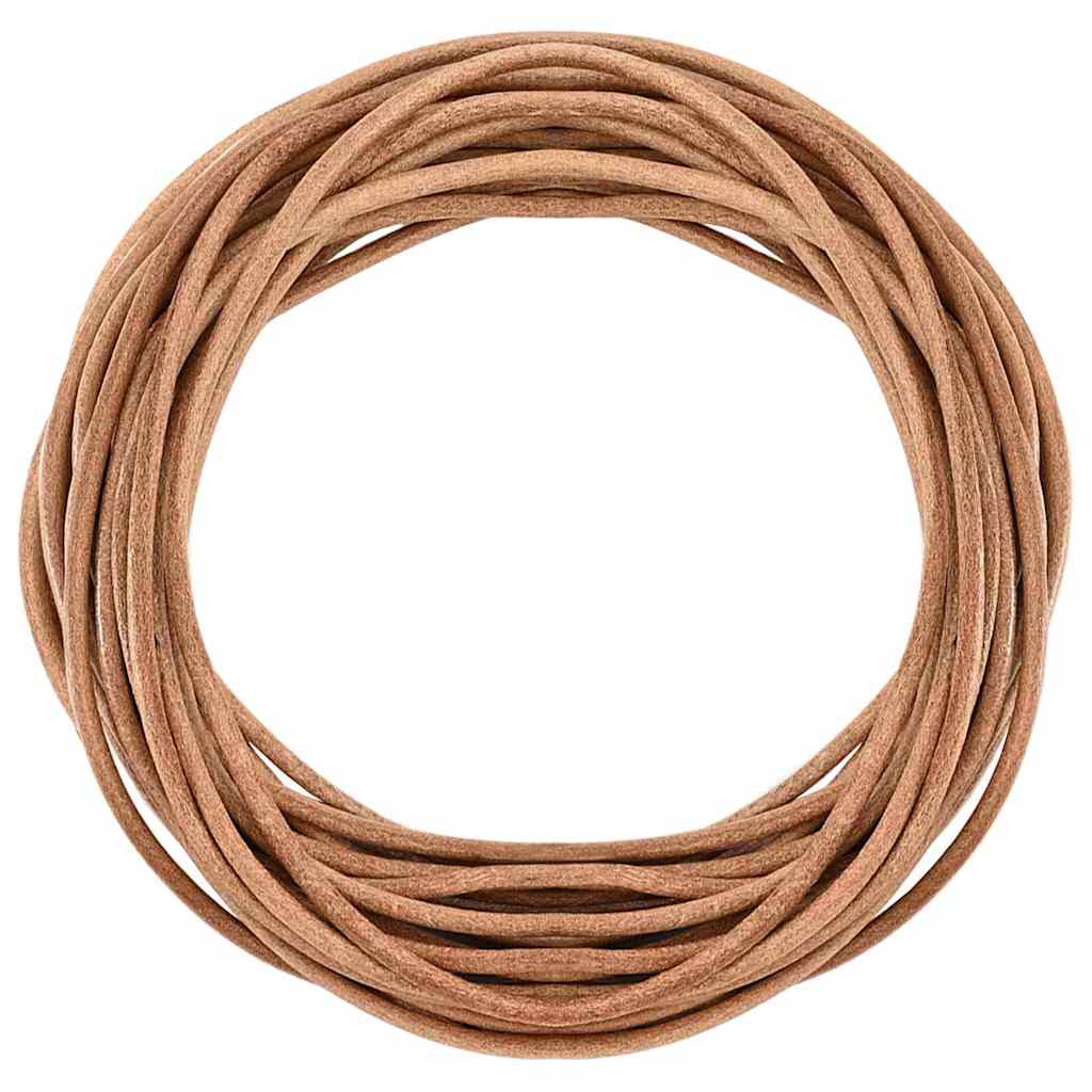 Cordino in Pelle Marrone Ã˜3 mm x 5 m Pelle