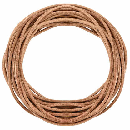 Cordino in Pelle Marrone Ã˜3 mm x 50 m Pelle