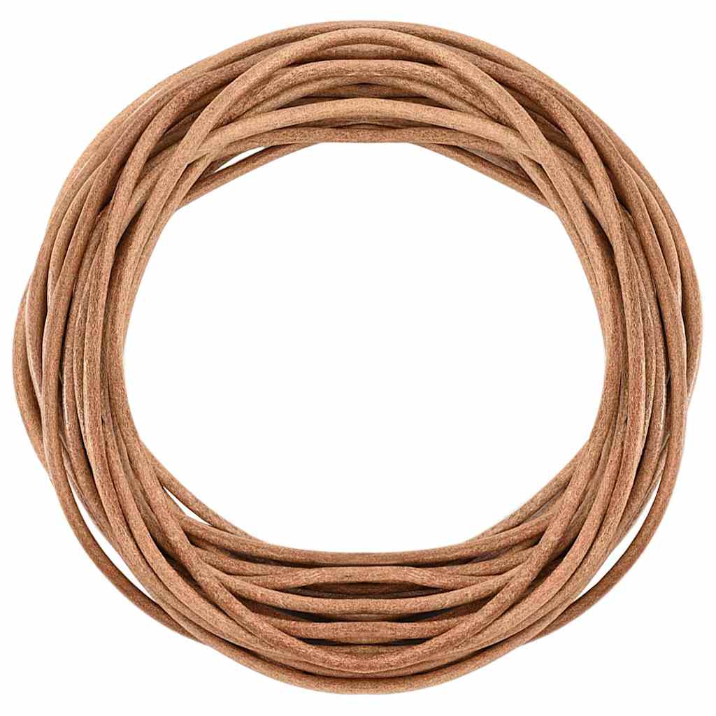 Cordino in Pelle Marrone Ã˜4 mm x 10 m Pelle