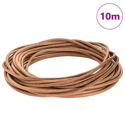 Cordino in Pelle Marrone Ã˜5 mm x 10 m Pelle