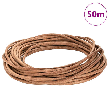 Cordino in Pelle Marrone Ã˜5 mm x 50 m Pelle