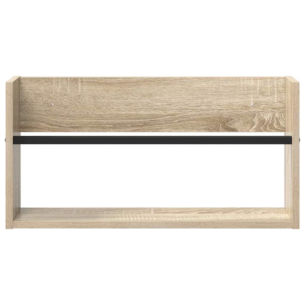 Scaffale per riviste Rovere Sonoma 60 x 12 x 30 cm