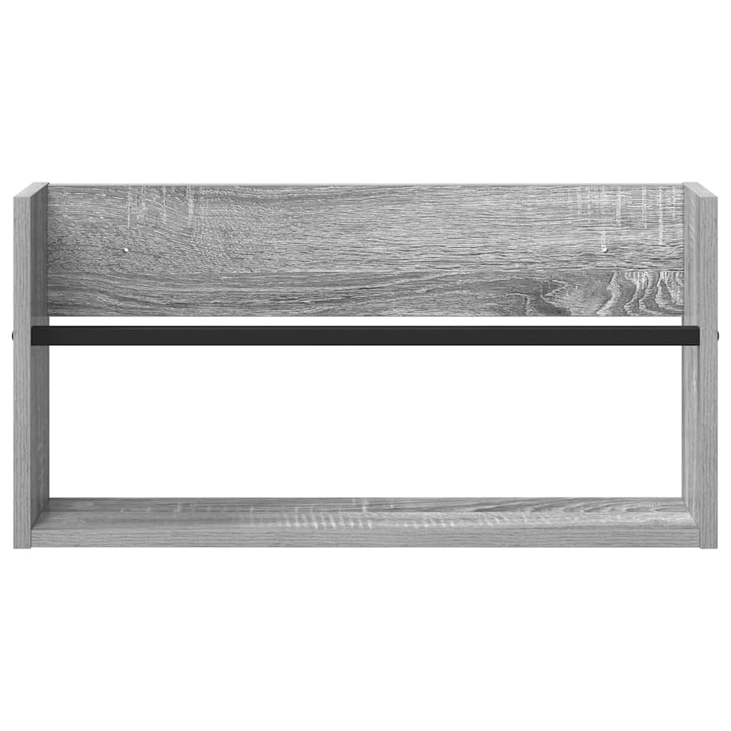 Scaffale per riviste Grigio Sonoma 60 x 12 x 30 cm