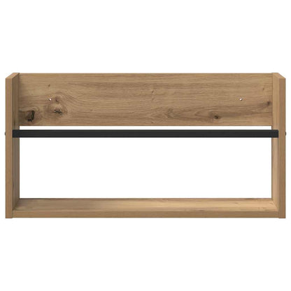 Scaffale per riviste Rovere artigianale 60 x 12 x 30 cm