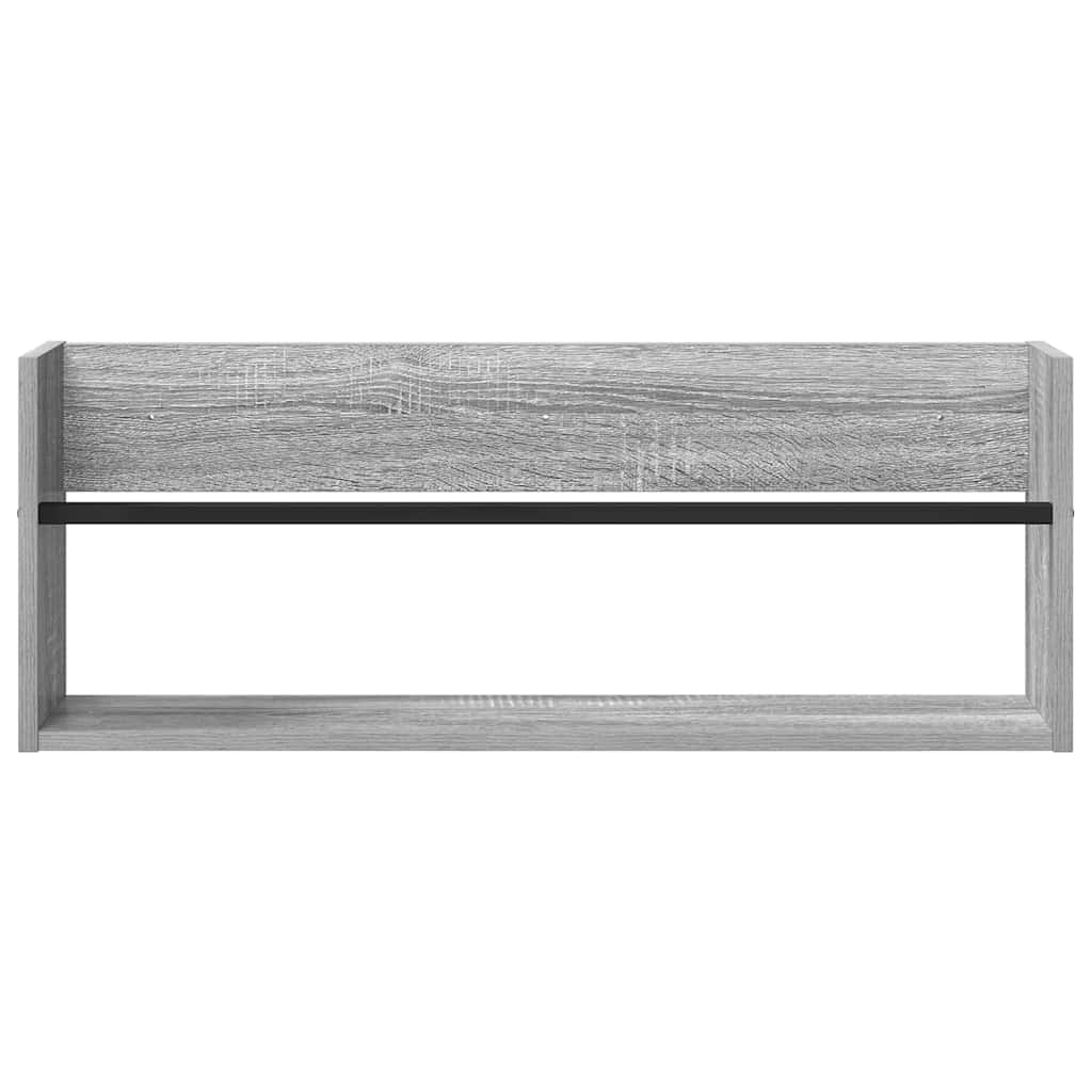 Scaffale per riviste Grigio Sonoma 80 x 12 x 30 cm