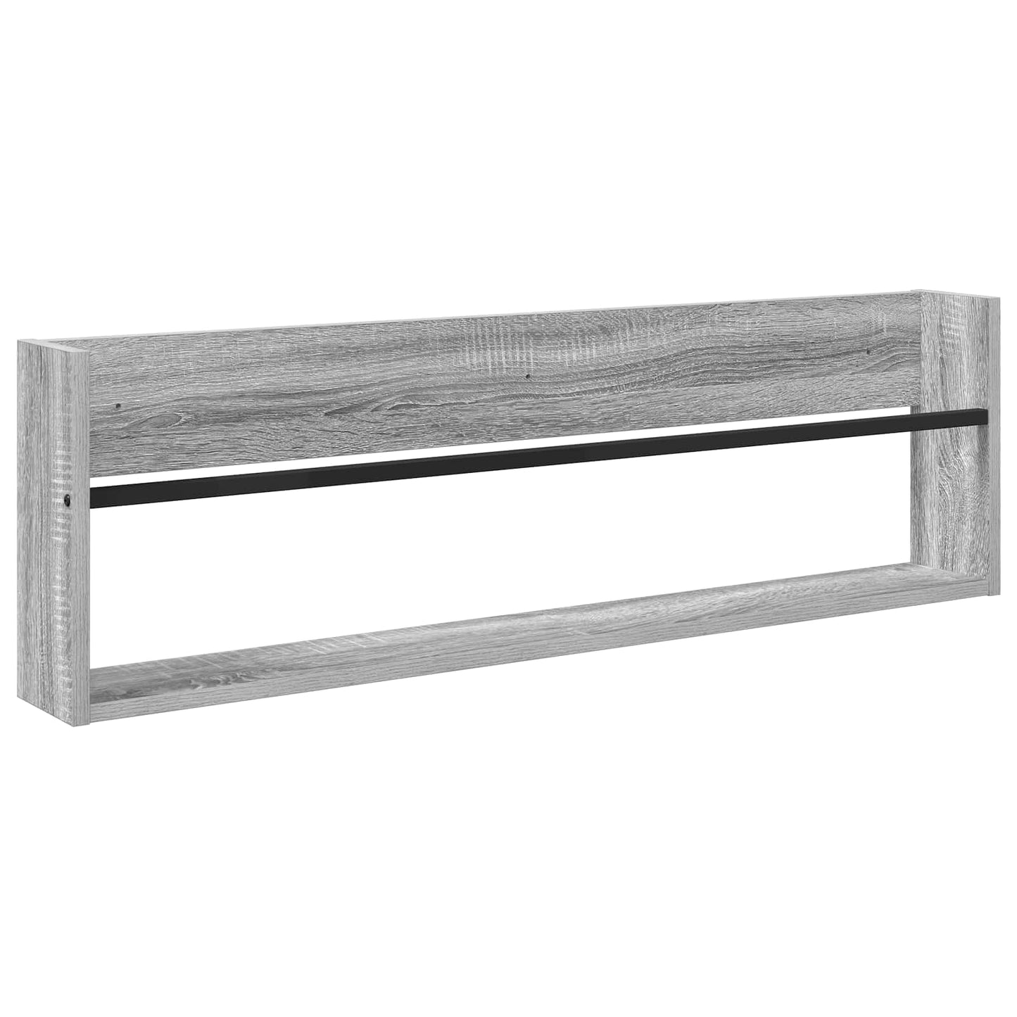 Scaffale per riviste 2 pcs Grigio Sonoma 100 x 12 x 30 cm