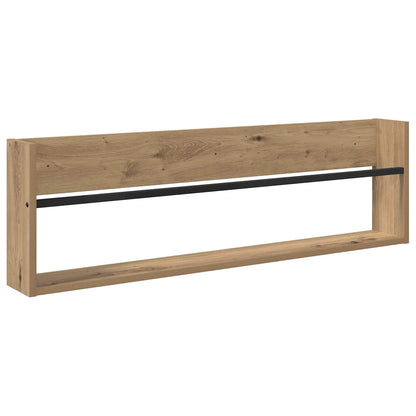 Scaffale per riviste 2 pcs Rovere artigianale 100 x 12 x 30 cm