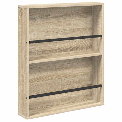 Scaffale per riviste 2 pcs Rovere Sonoma 60 x 12 x 70 cm