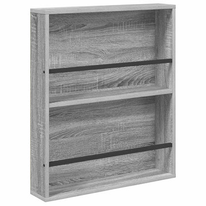 Scaffale per riviste 2 pcs Grigio Sonoma 60 x 12 x 70 cm