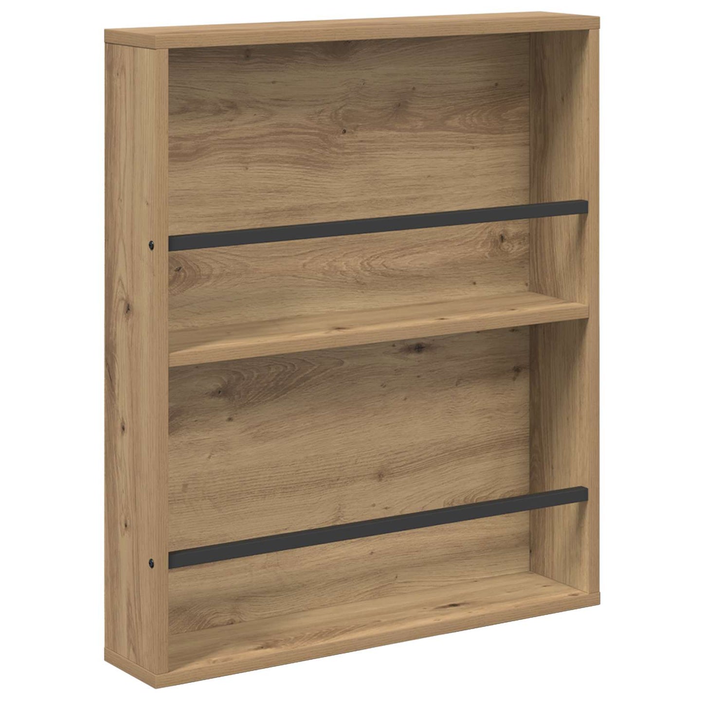 Scaffale per riviste 2 pcs Rovere artigianale 60 x 12 x 70 cm