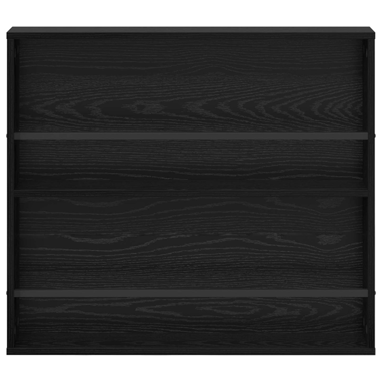 Scaffale per riviste Rovere Nero 80 x 12 x 70 cm
