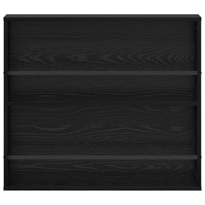 Scaffale per riviste Rovere Nero 80 x 12 x 70 cm