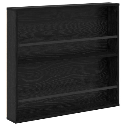 Scaffale per riviste 2 pcs Rovere Nero 80 x 12 x 70 cm