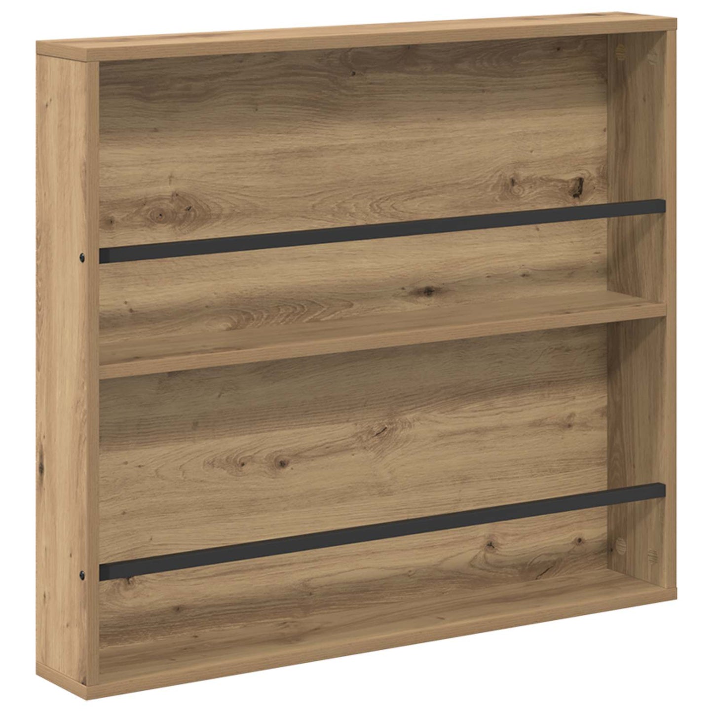 Scaffale per riviste 2 pcs Rovere artigianale 80 x 12 x 70 cm