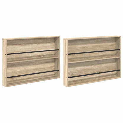 Scaffale per riviste 2 pcs Rovere Sonoma 100 x 12 x 70 cm