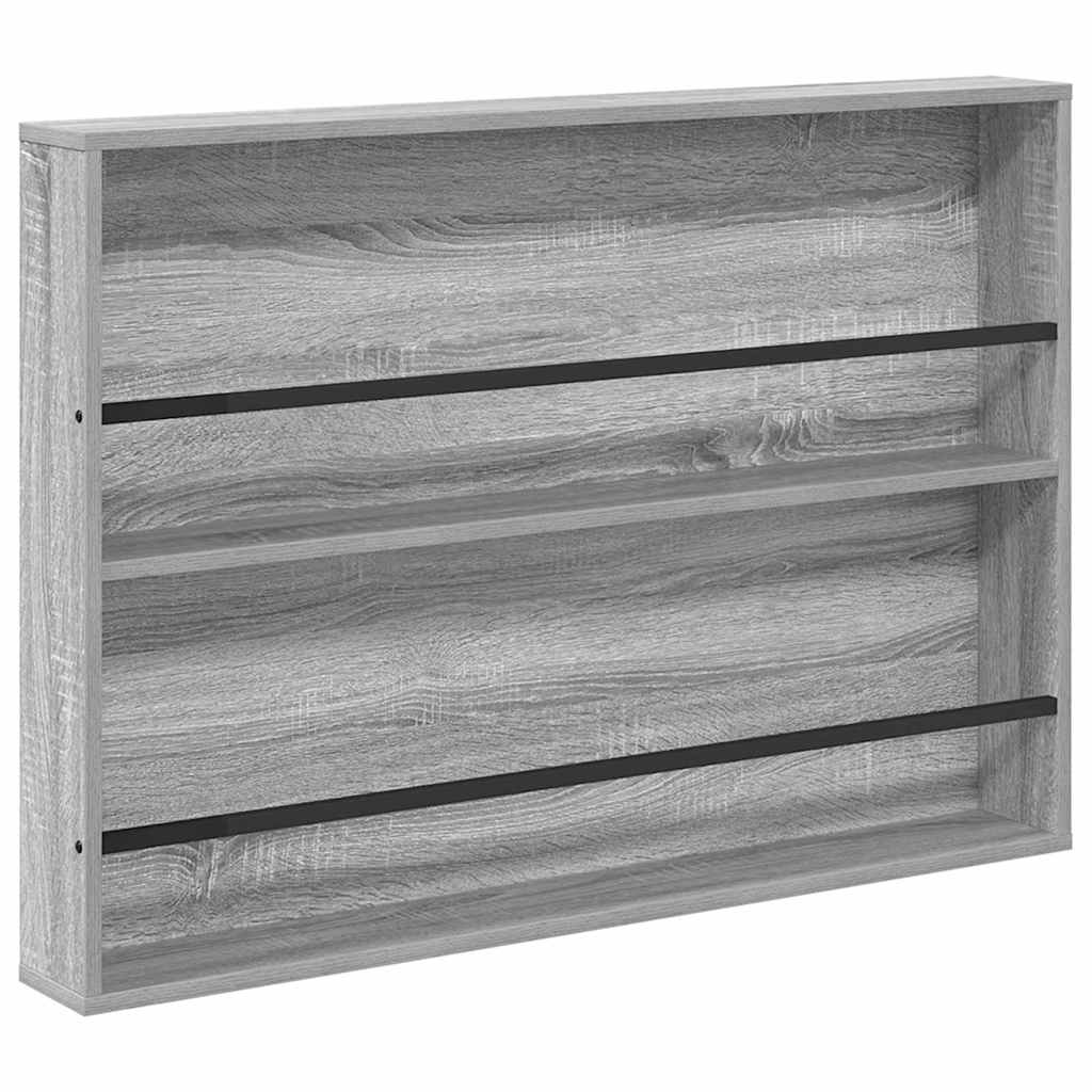 Scaffale per riviste 2 pcs Grigio Sonoma 100 x 12 x 70 cm
