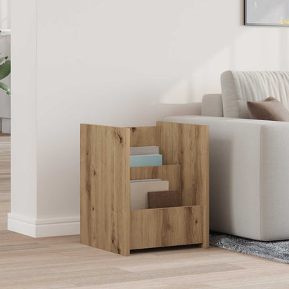 Scaffale per riviste Rovere artigianale 35 x 35 x 45 cm