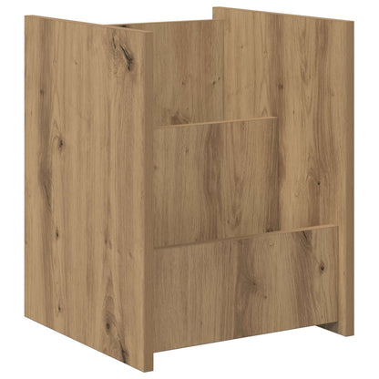 Scaffale per riviste Rovere artigianale 35 x 35 x 45 cm