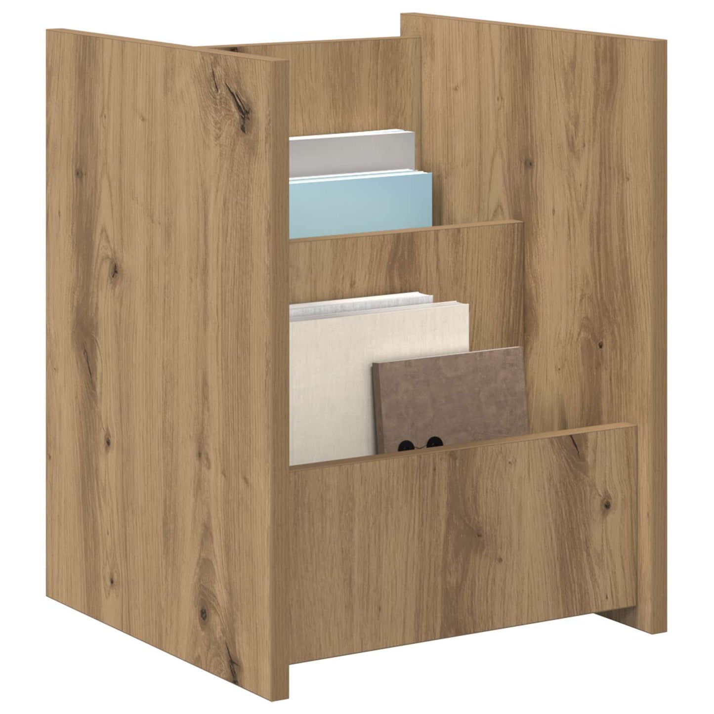 Scaffale per riviste Rovere artigianale 35 x 35 x 45 cm