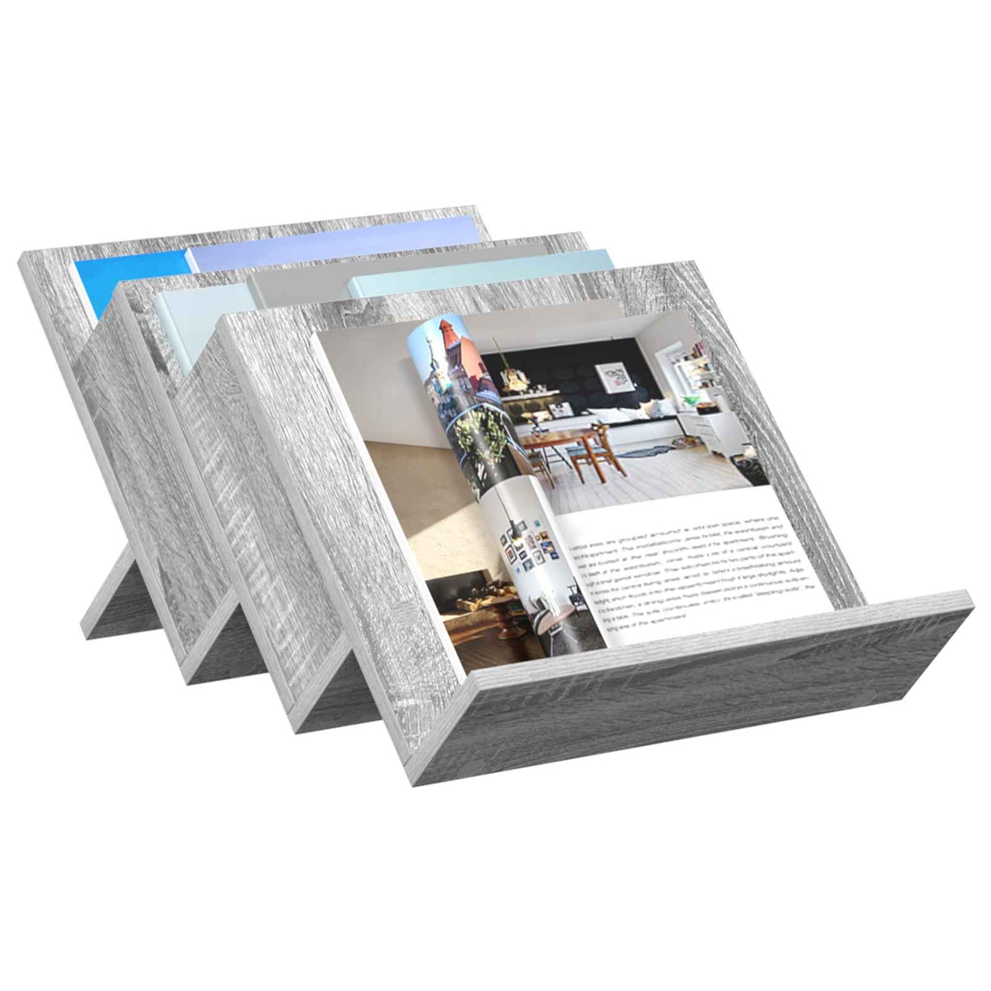 Scaffale per riviste Grigio Sonoma 53 x 40 x 28.5 cm