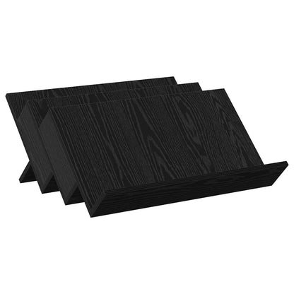 Scaffale per riviste Rovere Nero 65 x 53 x 28,5 cm