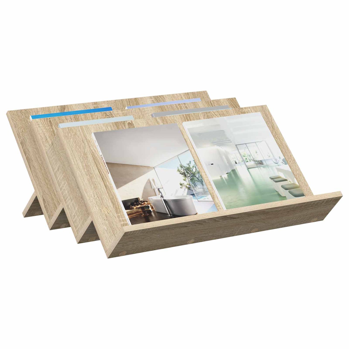 Scaffale per riviste Rovere Sonoma 65 x 53 x 28,5 cm