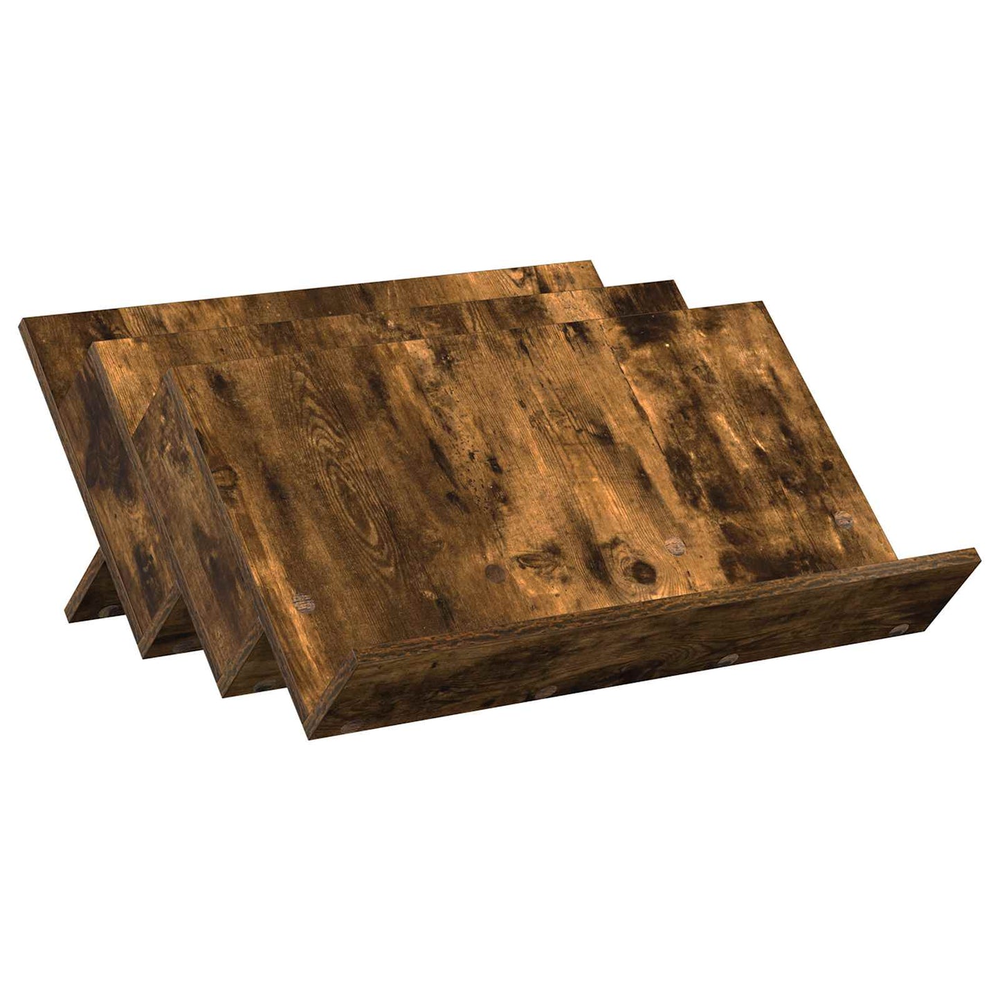 Scaffale per riviste Rovere fumÃ© 65 x 53 x 28,5 cm
