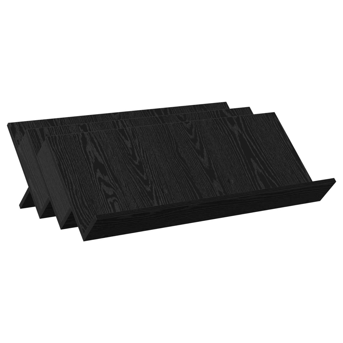Scaffale per riviste Rovere Nero 90 x 53 x 28,5 cm